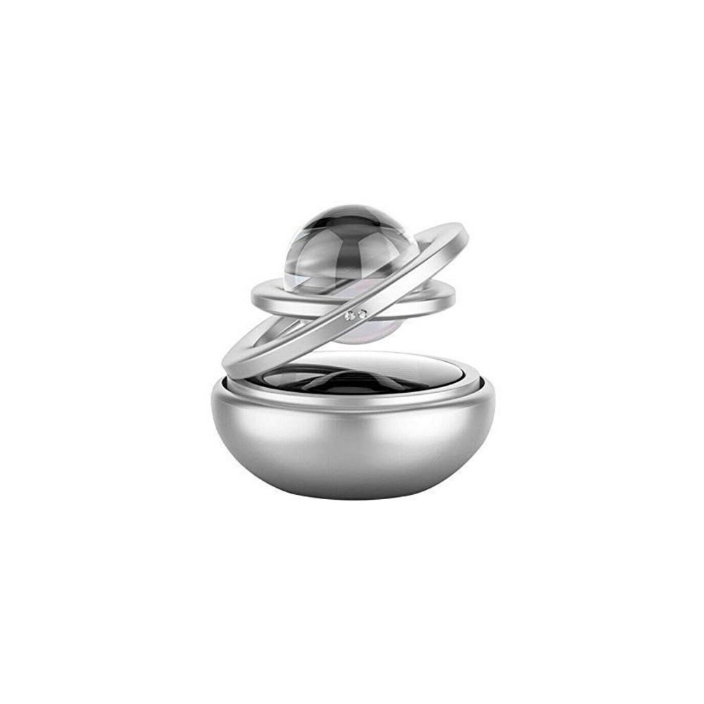 360 Degree Auto Rotating Car Perfume And Freshener - silver